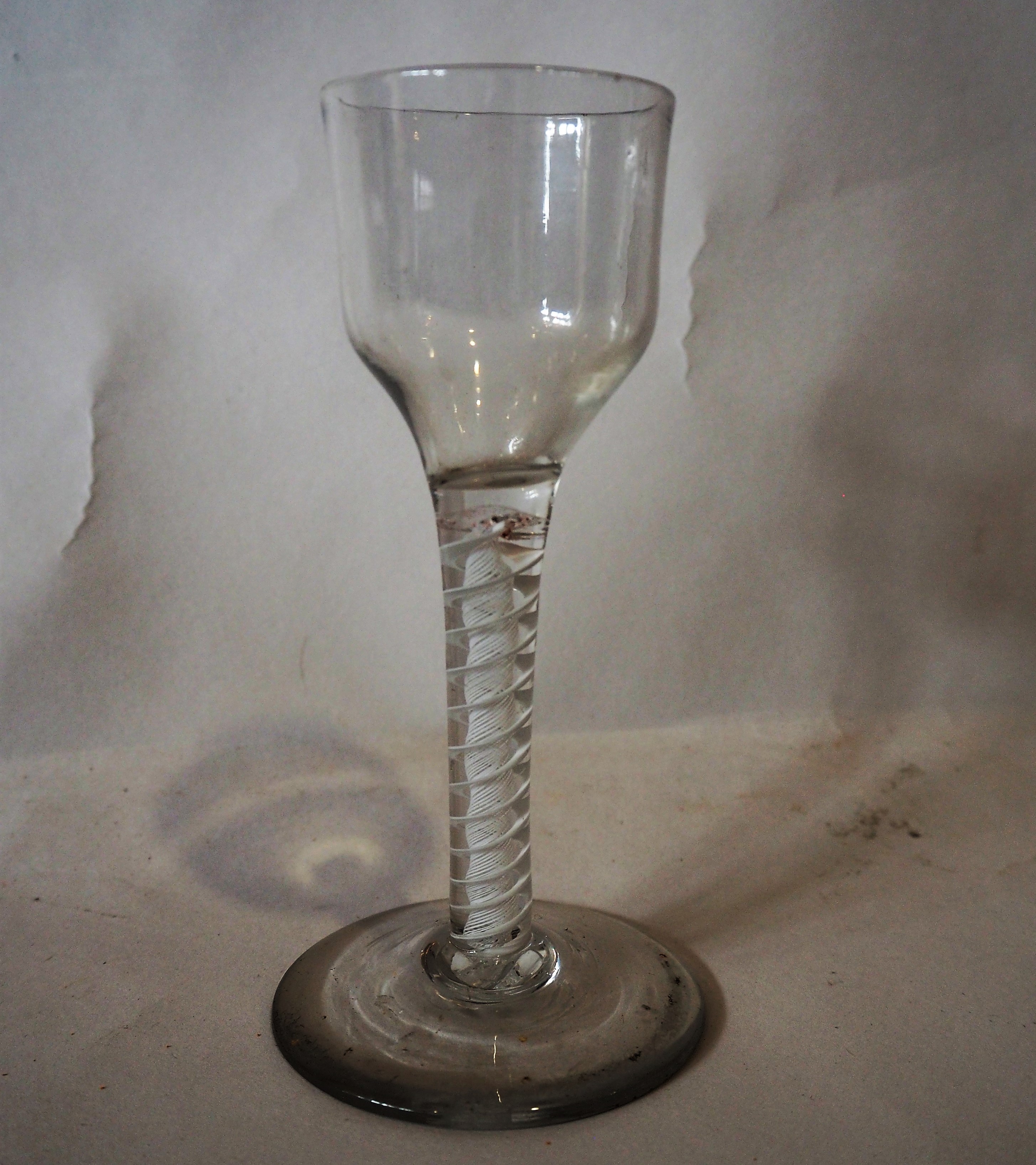 Set of 5 Antique Georgian Wine Glasses - Wyler Antiques